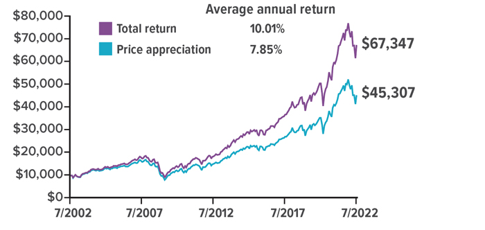 Dividends For Income And Total Returns CHART2